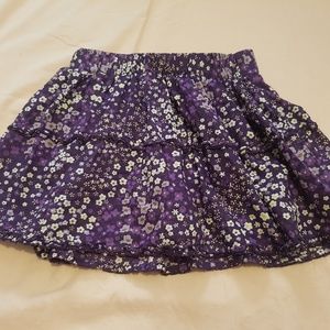 Flowery Flowy Girls Skirt w/ Short Attached Under.